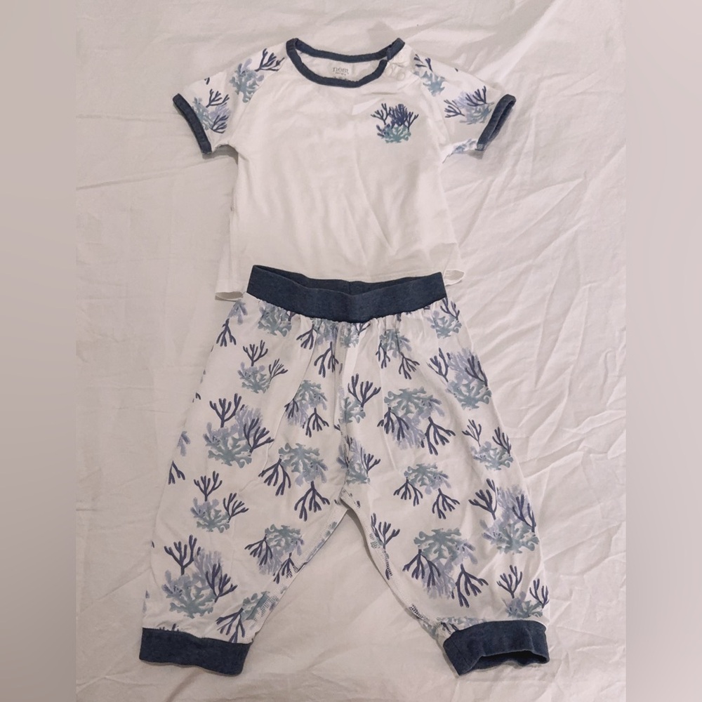 Nest Designs Bamboo Short Sleeve Play Set - Blue Reef